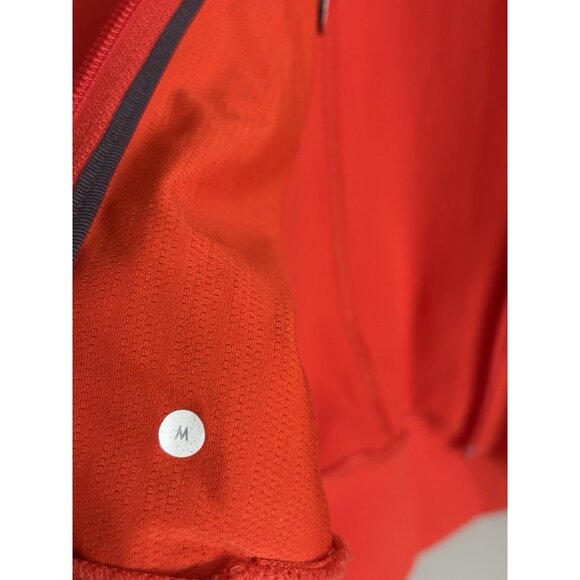 Lululemon Luon Men's Full Zip Jacket Orange Size Medium Active Sports Workout - Picture 4 of 12